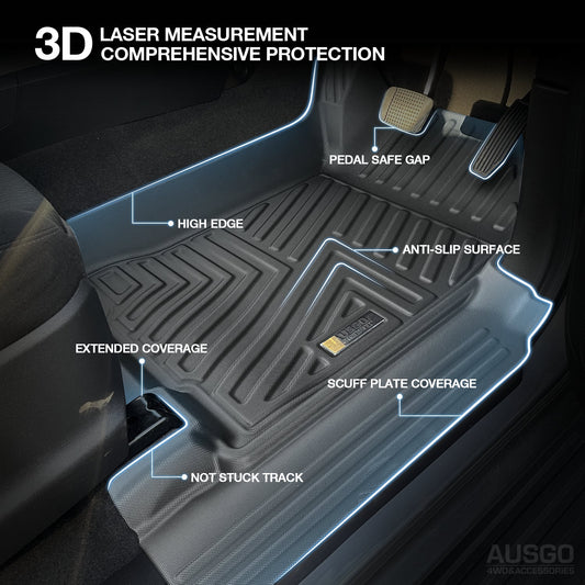 5D Car Floor Mats for ISUZU D-MAX DMAX Dual Cab 2012-2020