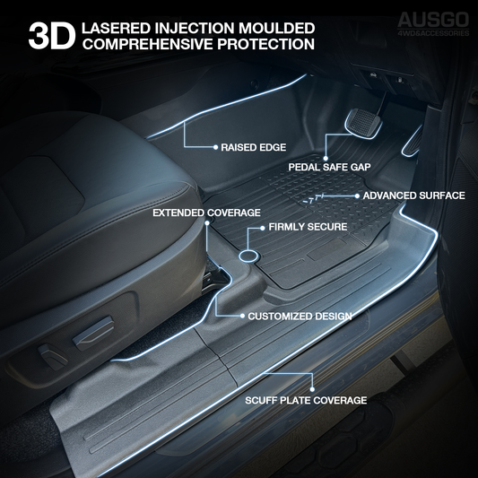 7D Injection Floor Mats for ISUZU MU-X MUX 2021-Onwards