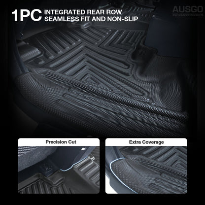 5D Car Floor Mats for Toyota Land Cruiser Prado 150 Series 7-Seat 2009-2024 (Auto Trans)