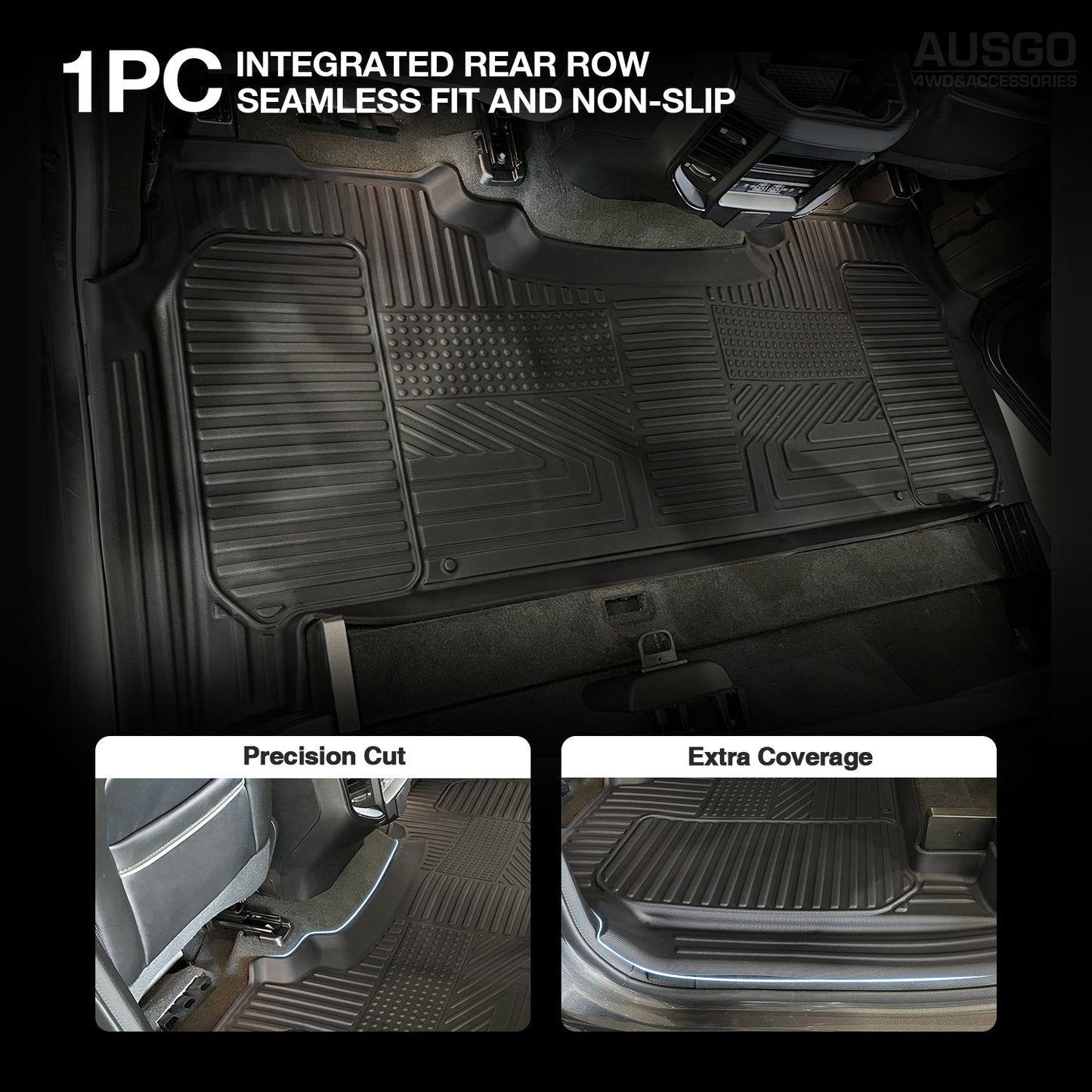 5D Car Floor Mats for RAM 1500 DT Series Crew Cab 2020-2023