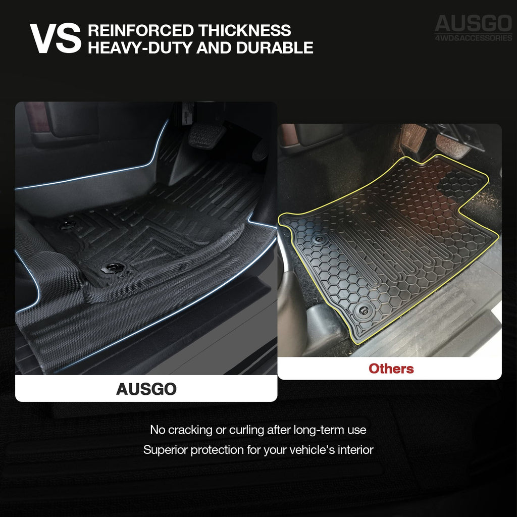 5D Car Floor Mats for Toyota Land Cruiser Prado 150 Series 7-Seat 2009-2024 (Auto Trans)