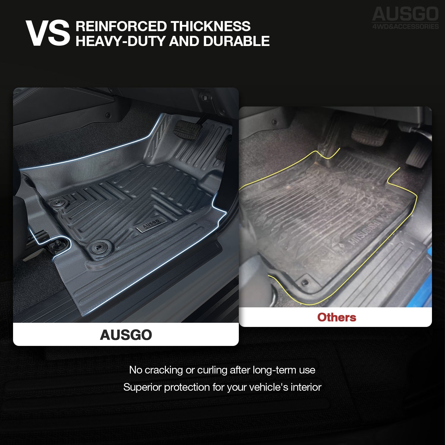 5D Car Floor Mats for Mitsubishi Triton ML MN Series Dual Cab 2006-2015