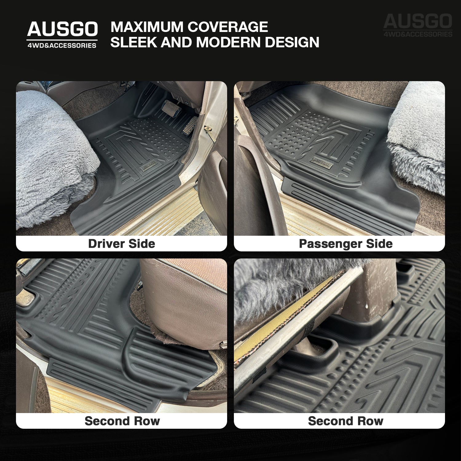 5D Car Floor Mats for Toyota Land Cruiser 80 Series 1990-1998