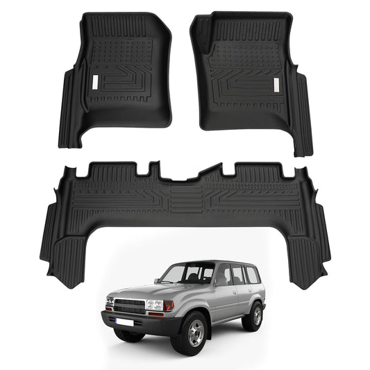5D Car Floor Mats for Toyota Land Cruiser 80 Series 1990-1998