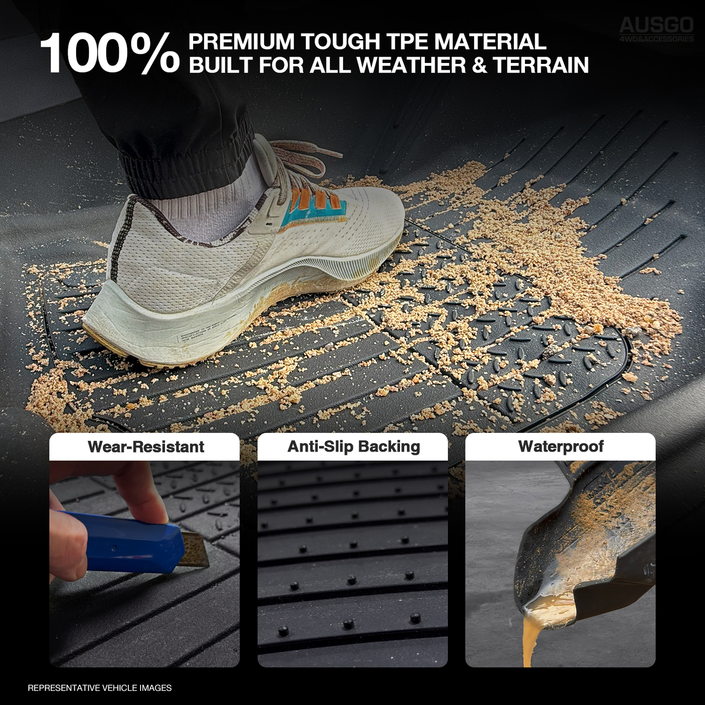 7D Injection Floor Mats for Ford Ranger Next-Gen 2022-Onwards