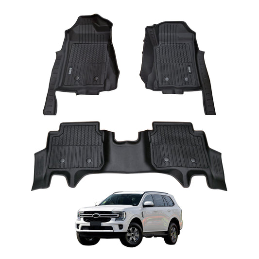 7D Injection Floor Mats for Ford Everest Next-Gen 2022-Onwards