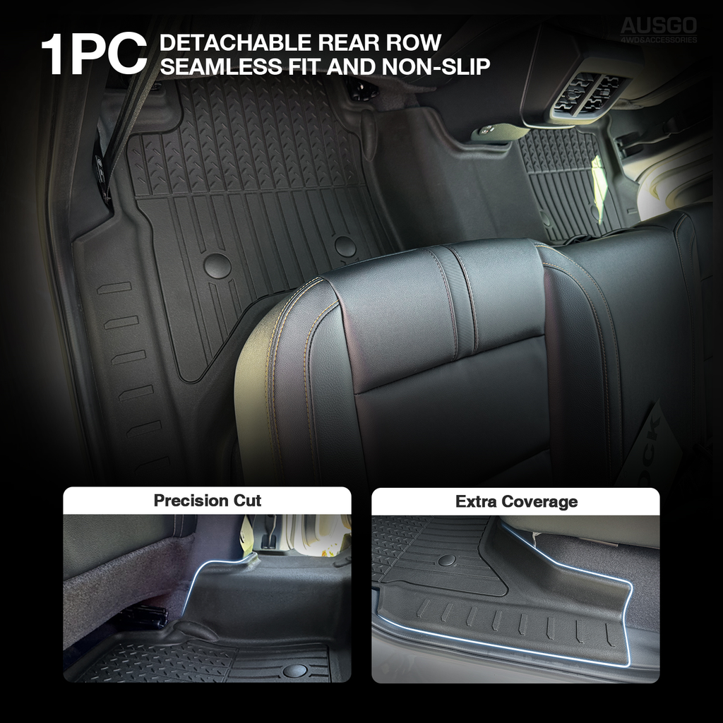 7D Injection Floor Mats for Ford Ranger Next-Gen 2022-Onwards