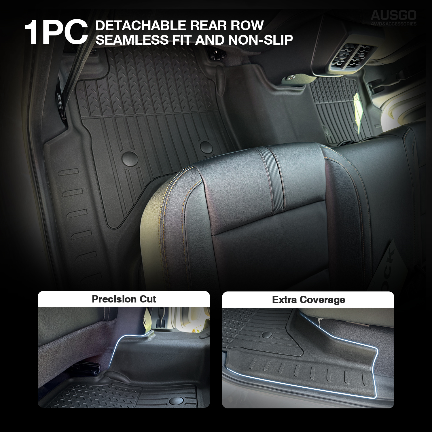 7D Injection Floor Mats for Ford Ranger Next-Gen 2022-Onwards