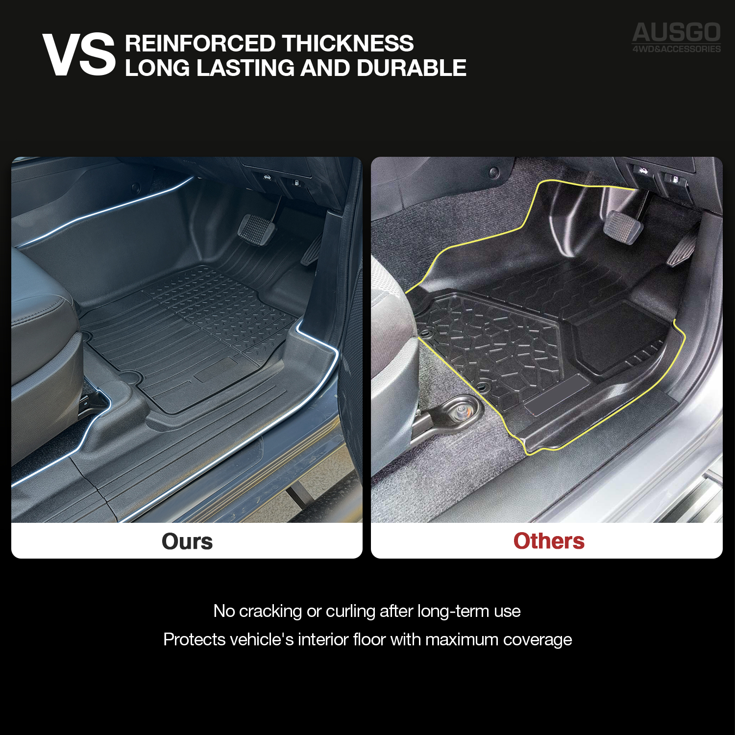 7D Injection Floor Mats for ISUZU MU-X MUX 2021-Onwards