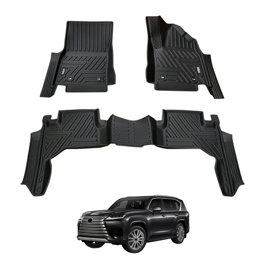 5D Car Floor Mats for LEXUS LX Series LX500d LX600 2021-Onwards