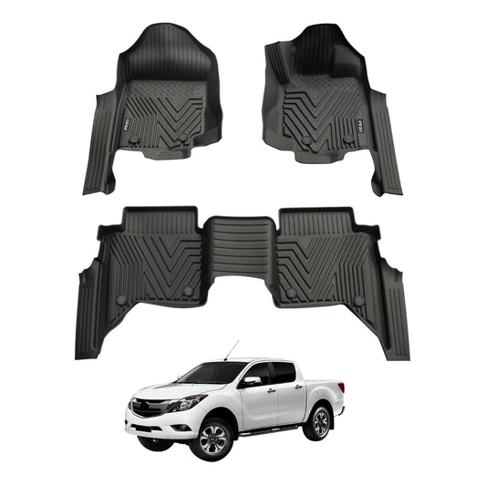 5D Injection Floor Mats for Mazda BT-50 BT50 Dual Cab 2011-2020