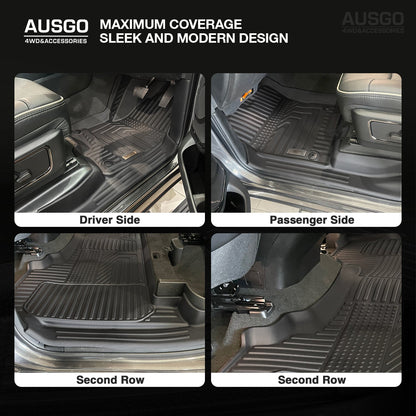 5D Car Floor Mats for RAM 1500 DT Series Crew Cab 2020-2023