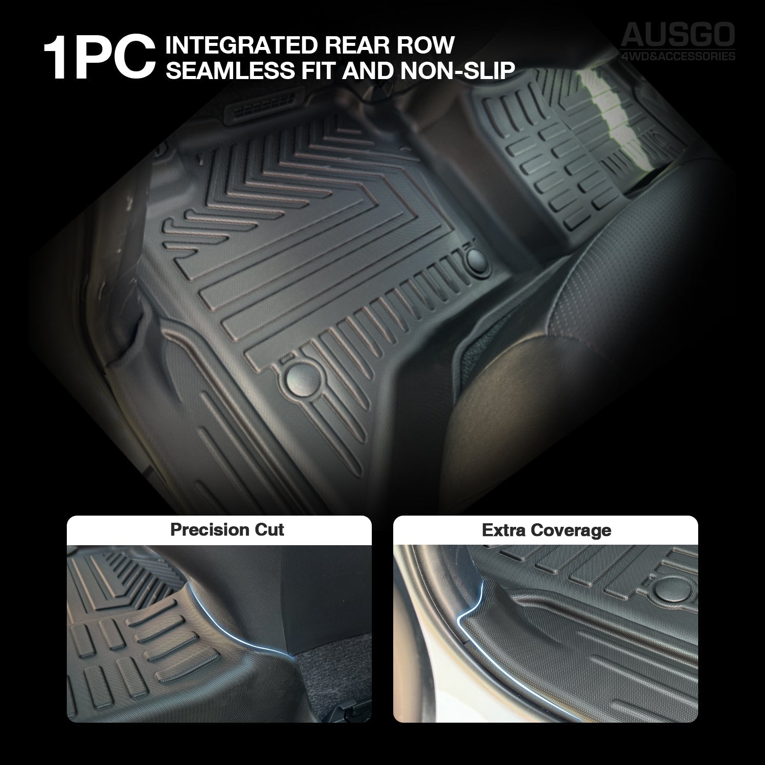 5D Car Floor Mats for Toyota Hilux Dual Cab 2015-2025 Manual Trans