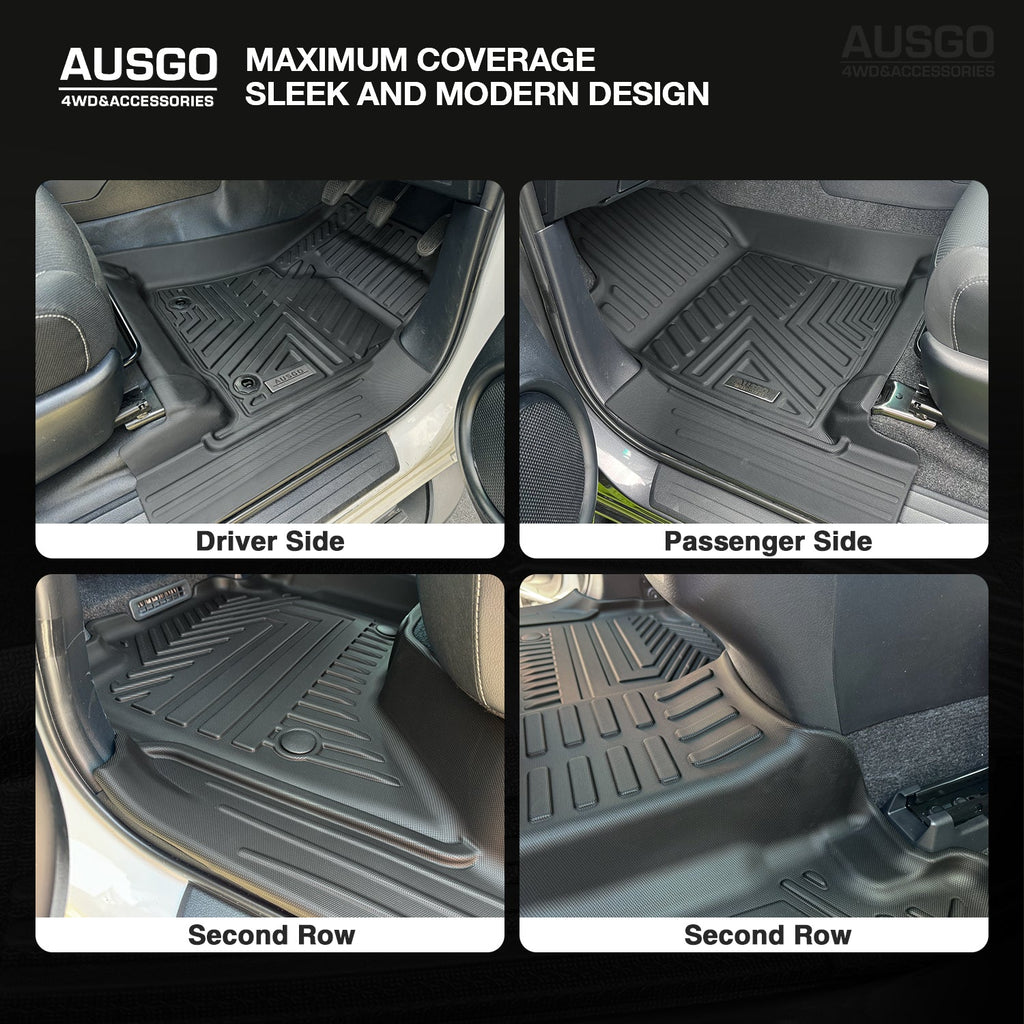 5D Car Floor Mats for Toyota Hilux Dual Cab 48V Hybrid 2024-Onwards
