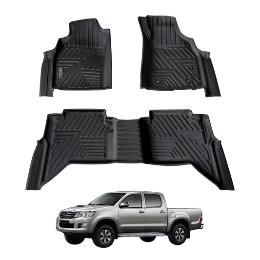 5D Car Floor Mats for Toyota Hilux Dual Cab 2005-2015