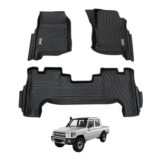 5D Car Floor Mats for Toyota Land Cruiser 79 Series Dual Cab 2012-Onwards
